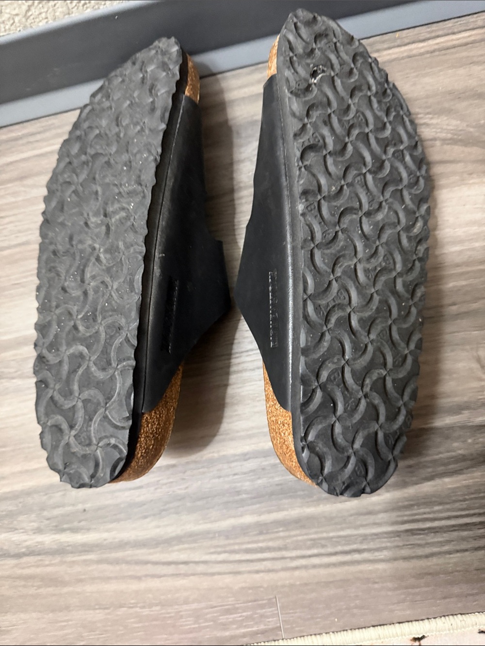 Birkenstock Black Two-Strap Slide Sandals - Picture 3 of 4